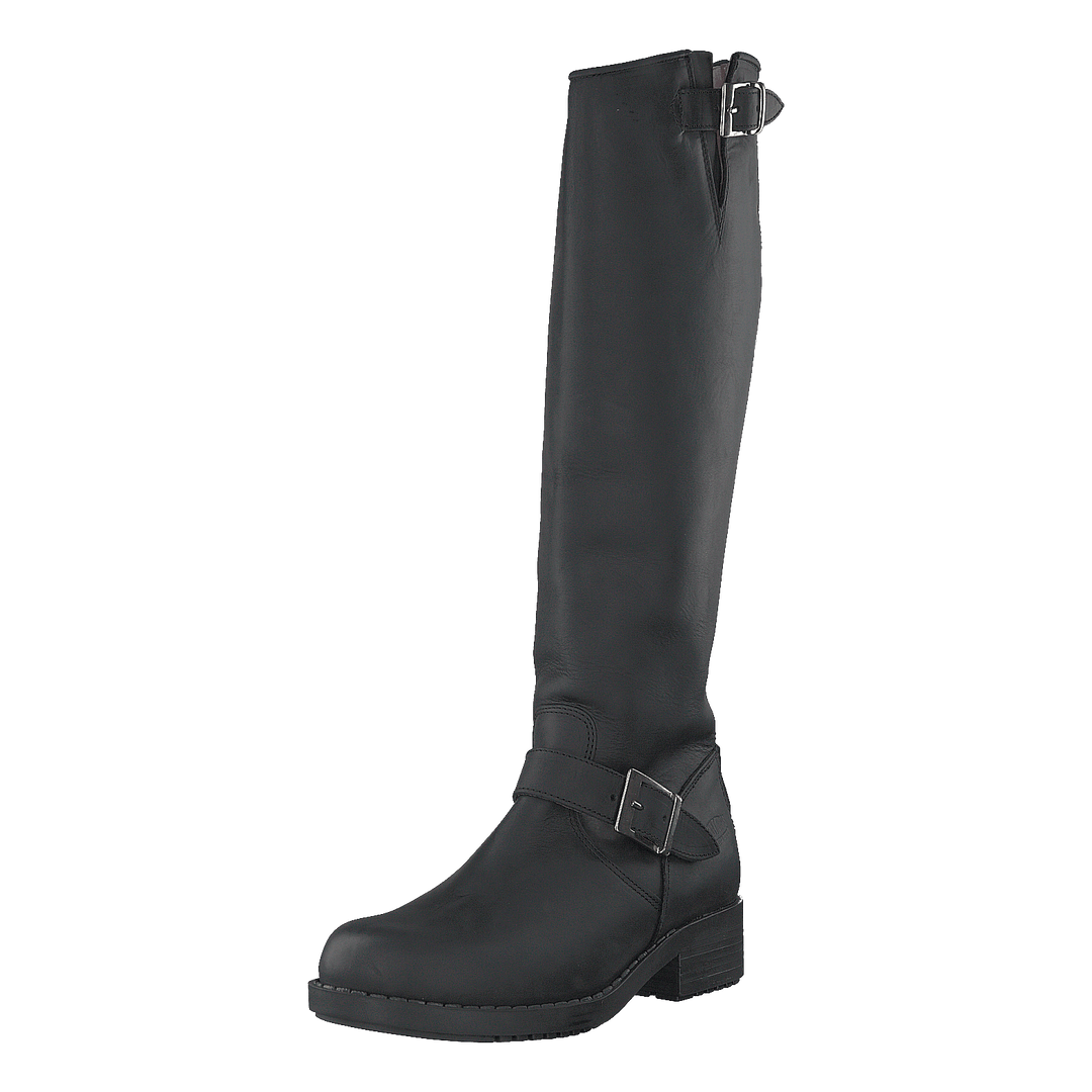 High Zip Back Black Shiny Silver - Heppo.com