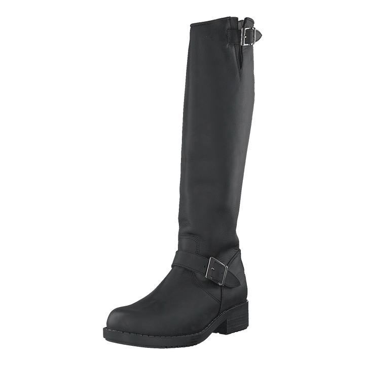 High Zip Back Black Shiny Silver - Heppo.com