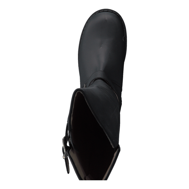 High Zip Back Black Shiny Silver - Heppo.com