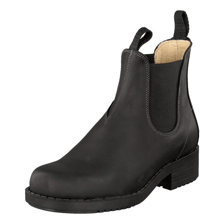 Low Elastic Chelsea Black