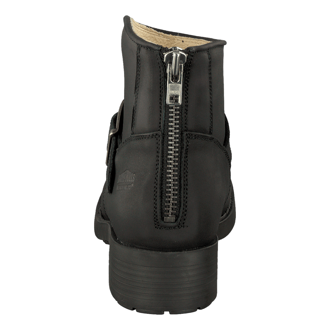 Very Low Boot Zip Back Black/Silver
