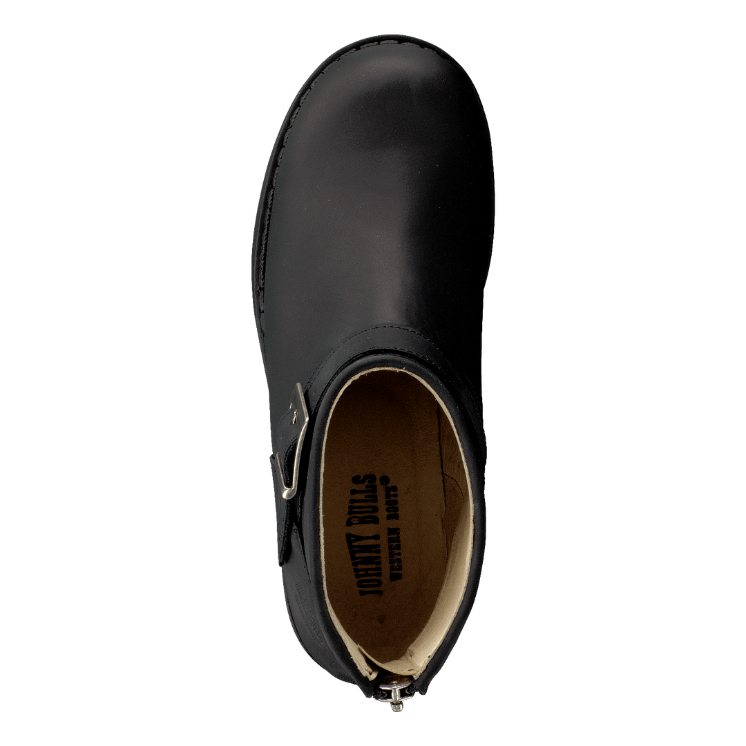 Very Low Boot Zip Back Black/Silver