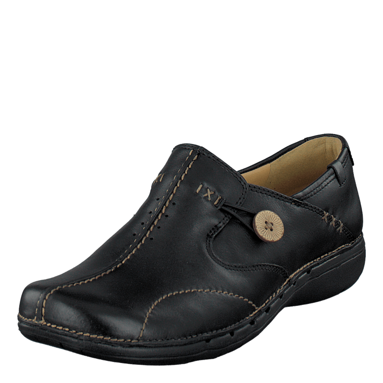 Un Loop Black Leather
