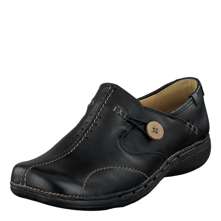 Un Loop Black Leather
