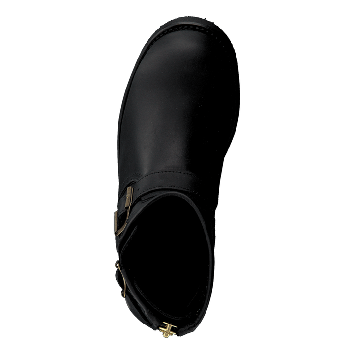 Engineer Zip Low Black Brass