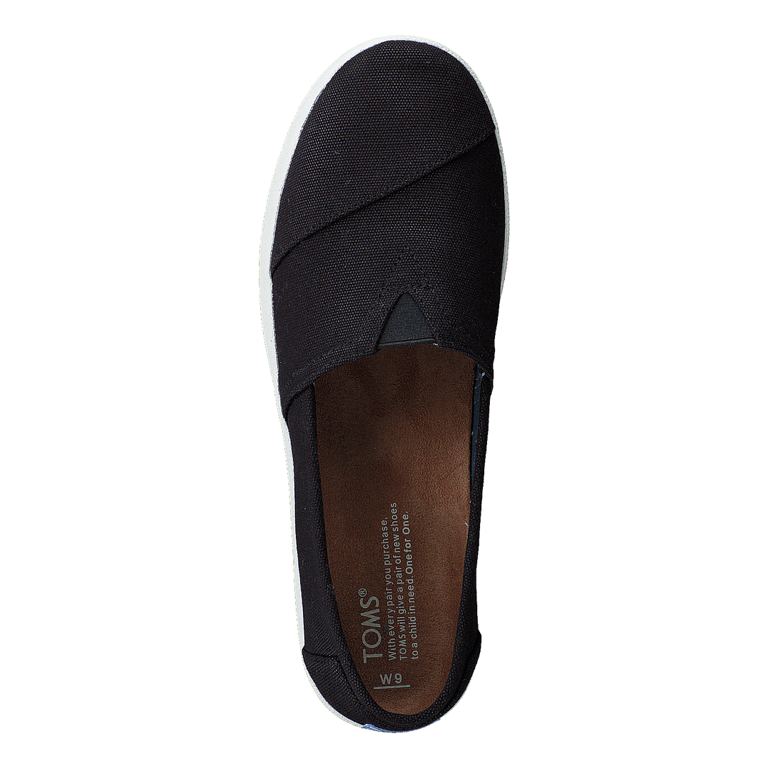 Avlon Slip-On Black Coated Canvas
