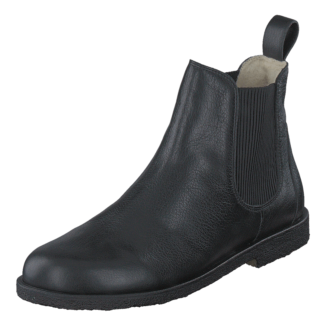 Chelsea boot with wool lining Black/Black