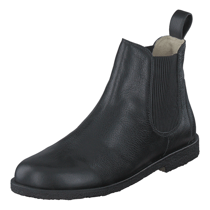 Chelsea boot with wool lining Black/Black