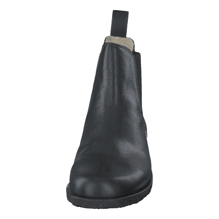 Chelsea boot with wool lining Black/Black