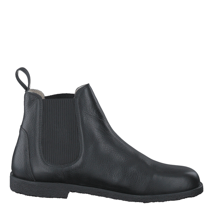 Chelsea boot with wool lining Black/Black