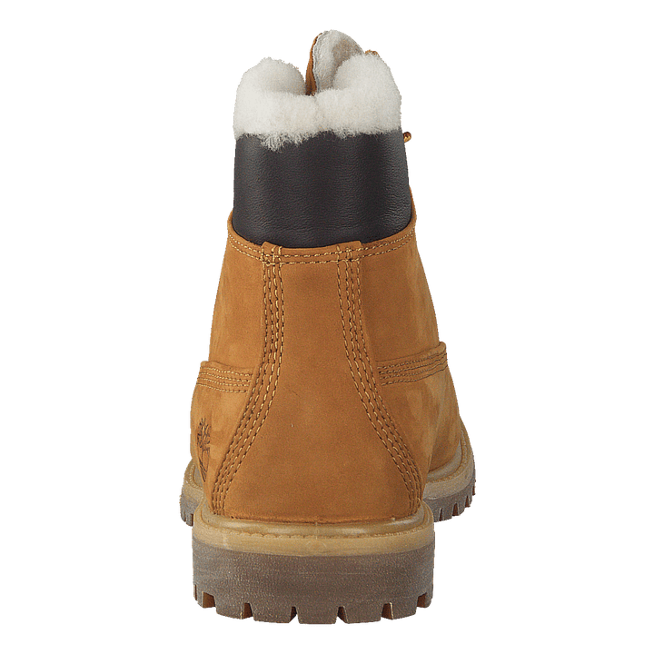 6 Inch Premium Shearling Lined Wheat Nubuck - Heppo.com