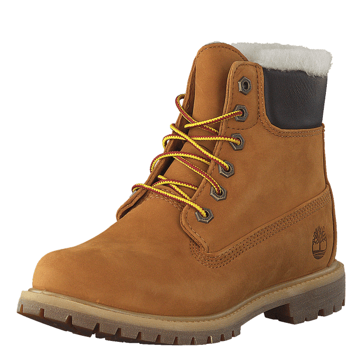 6 Inch Premium Shearling Lined Wheat Nubuck - Heppo.com