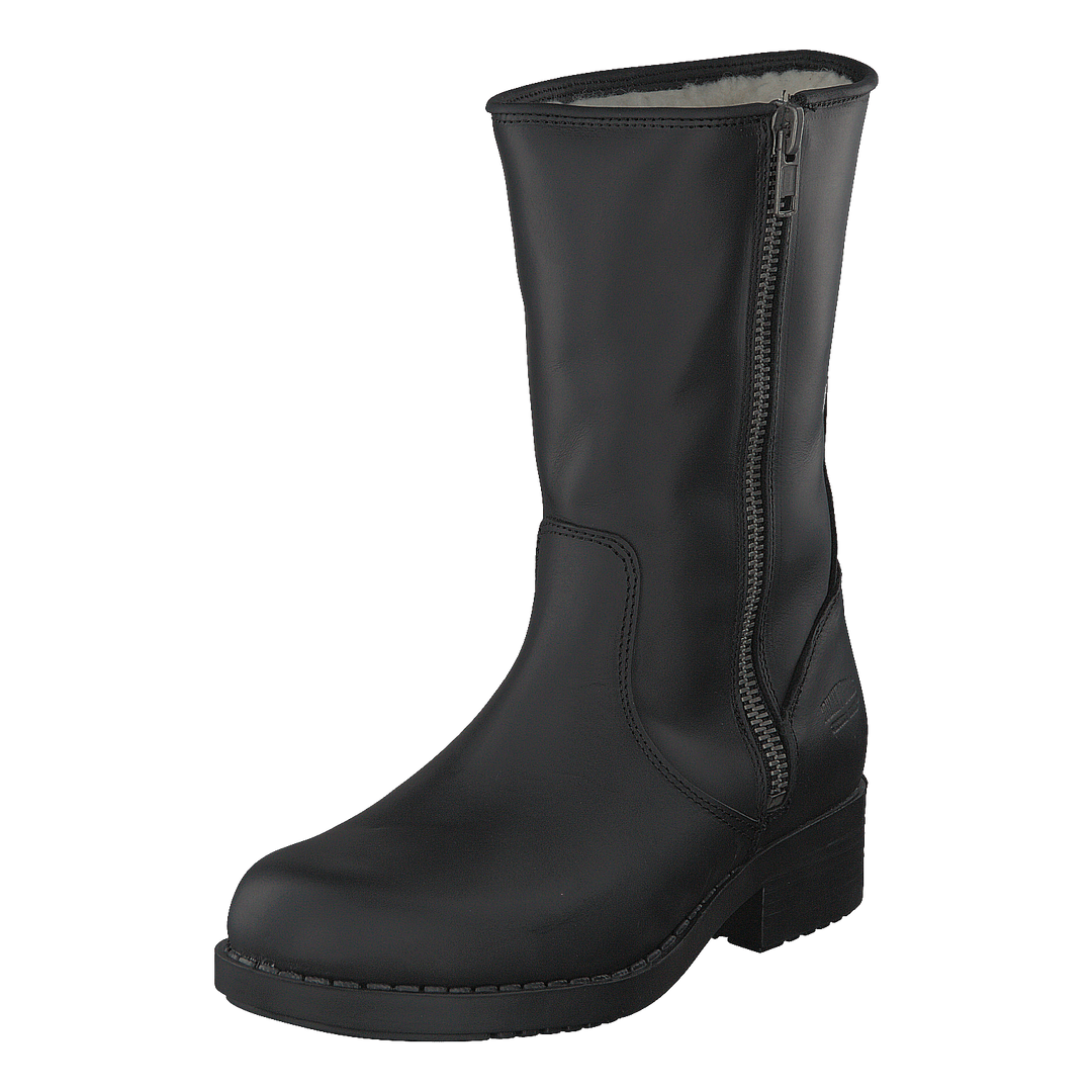 250 Mid Zip Side Black Old Silver