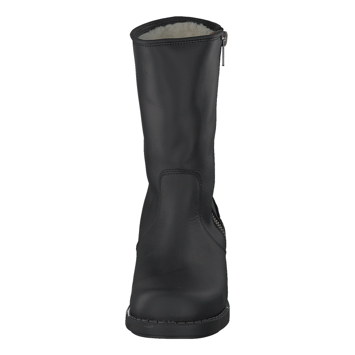 250 Mid Zip Side Black Old Silver