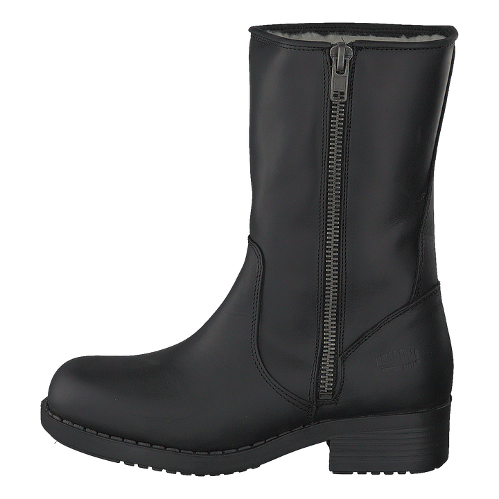 250 Mid Zip Side Black Old Silver