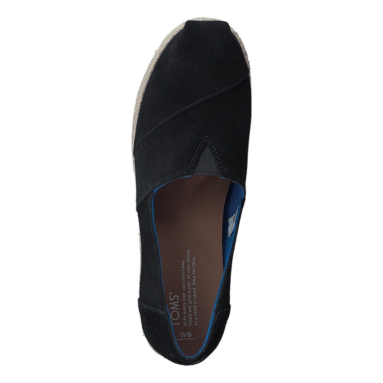 Platform Alpergata Black Suede
