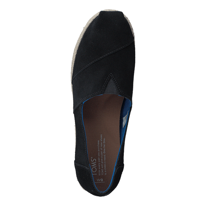 Platform Alpergata Black Suede