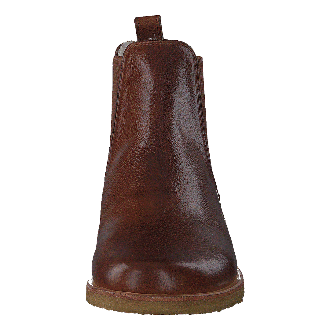 Chelsea boot with wool lining 2509 Medium Brown