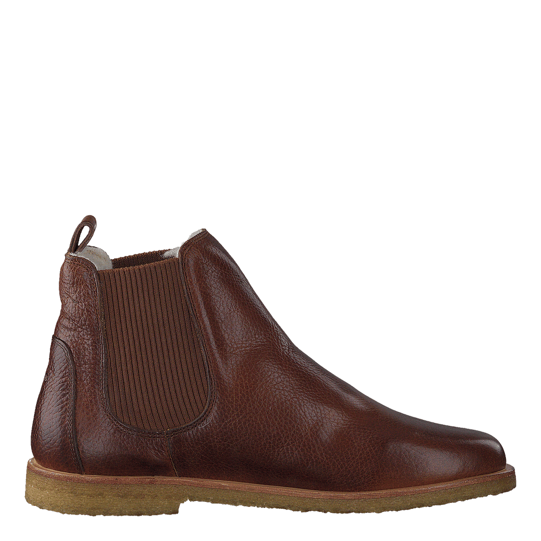 Chelsea boot with wool lining 2509 Medium Brown