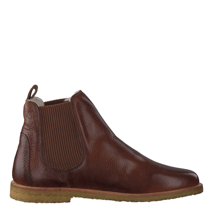 Chelsea boot with wool lining 2509 Medium Brown