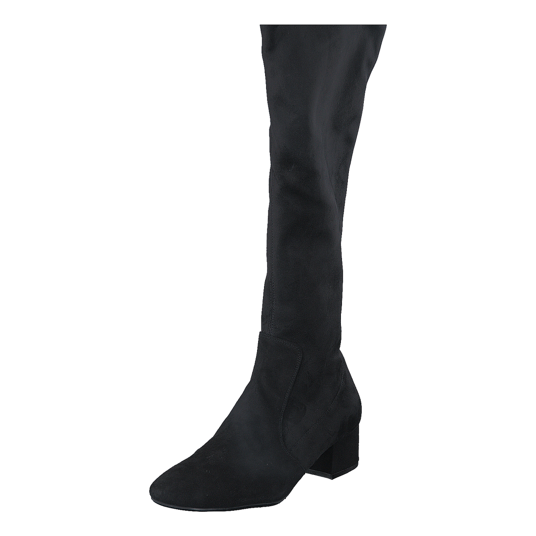 500 Black Suede Stretch Black