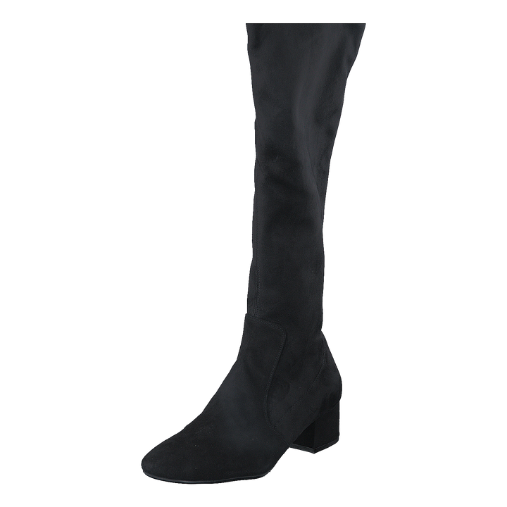 500 Black Suede Stretch Black