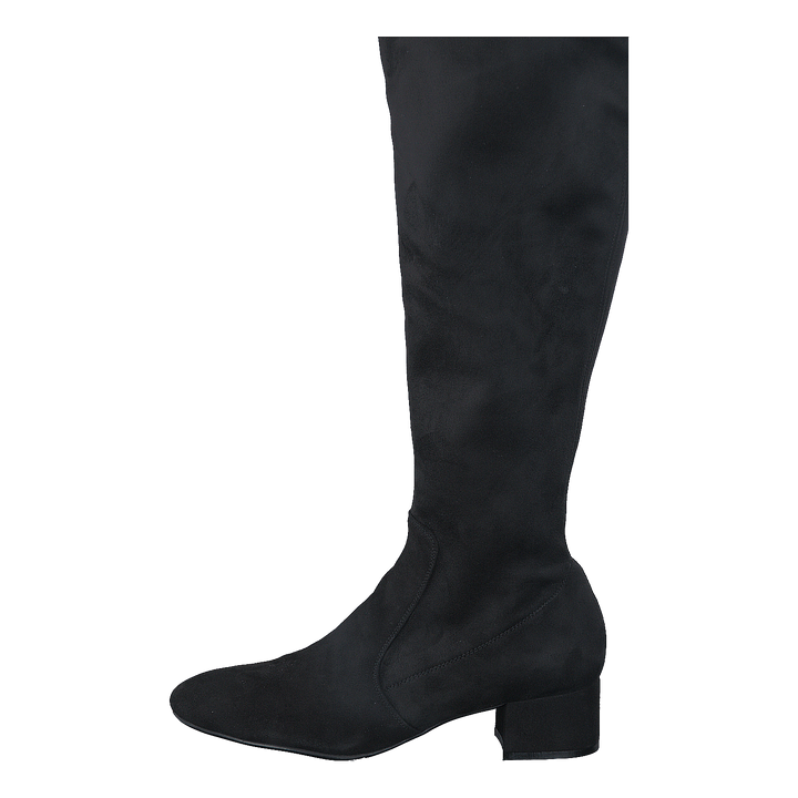 500 Black Suede Stretch Black