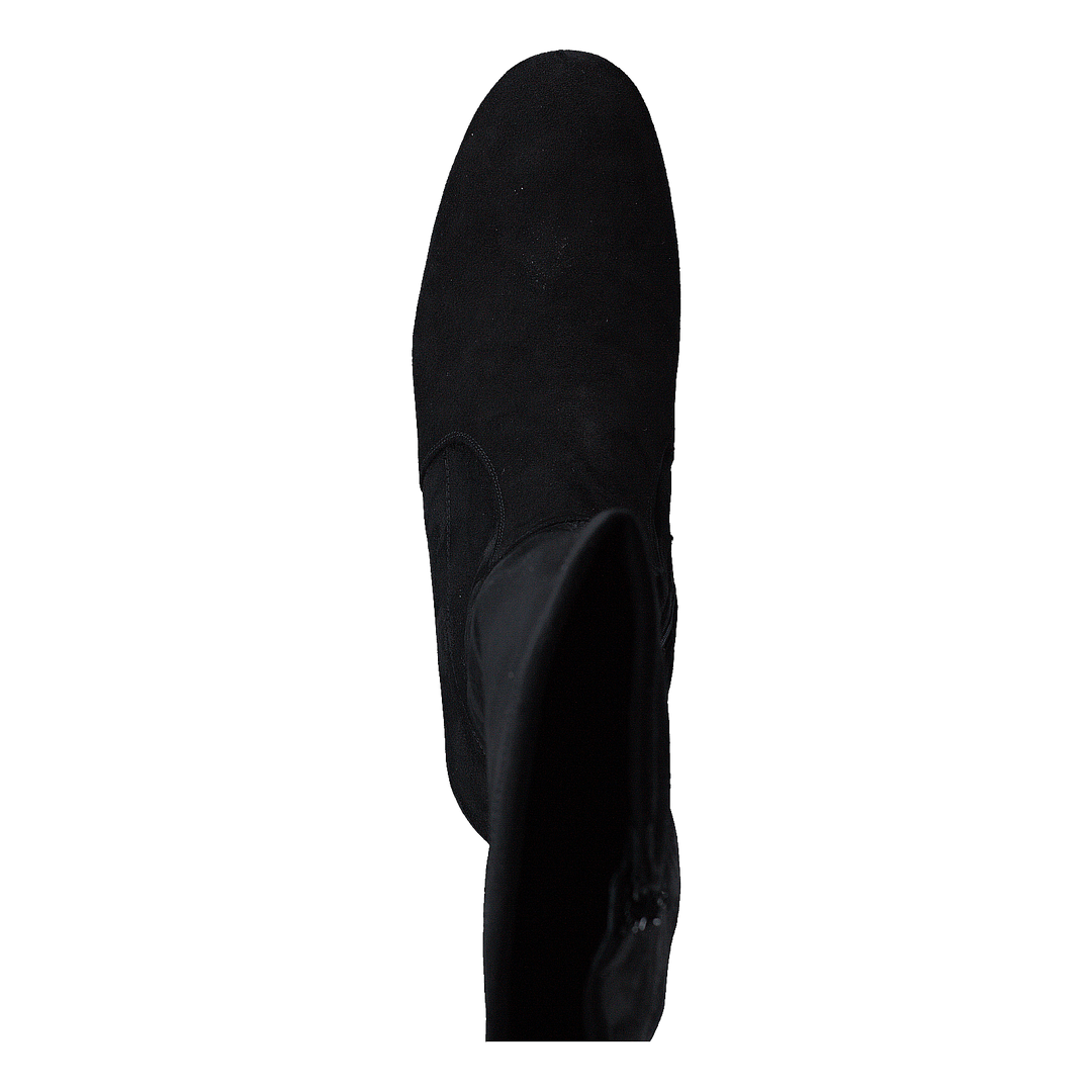 500 Black Suede Stretch Black