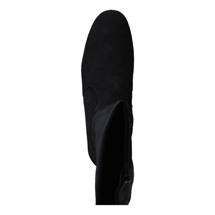 500 Black Suede Stretch Black