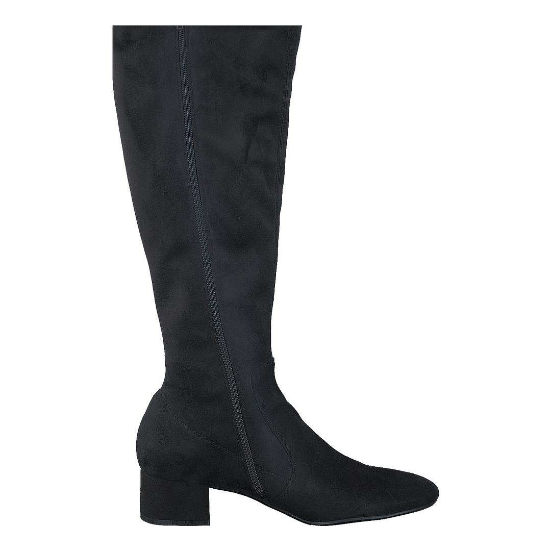 500 Black Suede Stretch Black