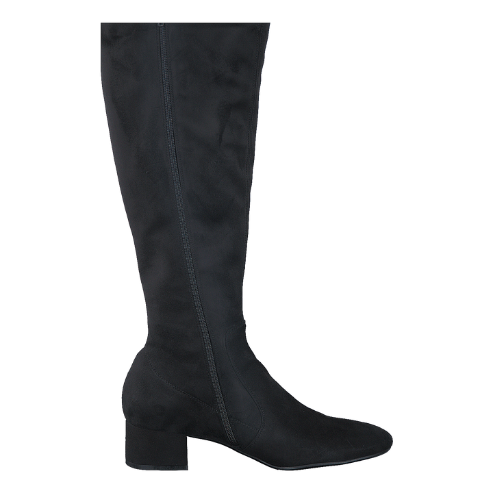 500 Black Suede Stretch Black