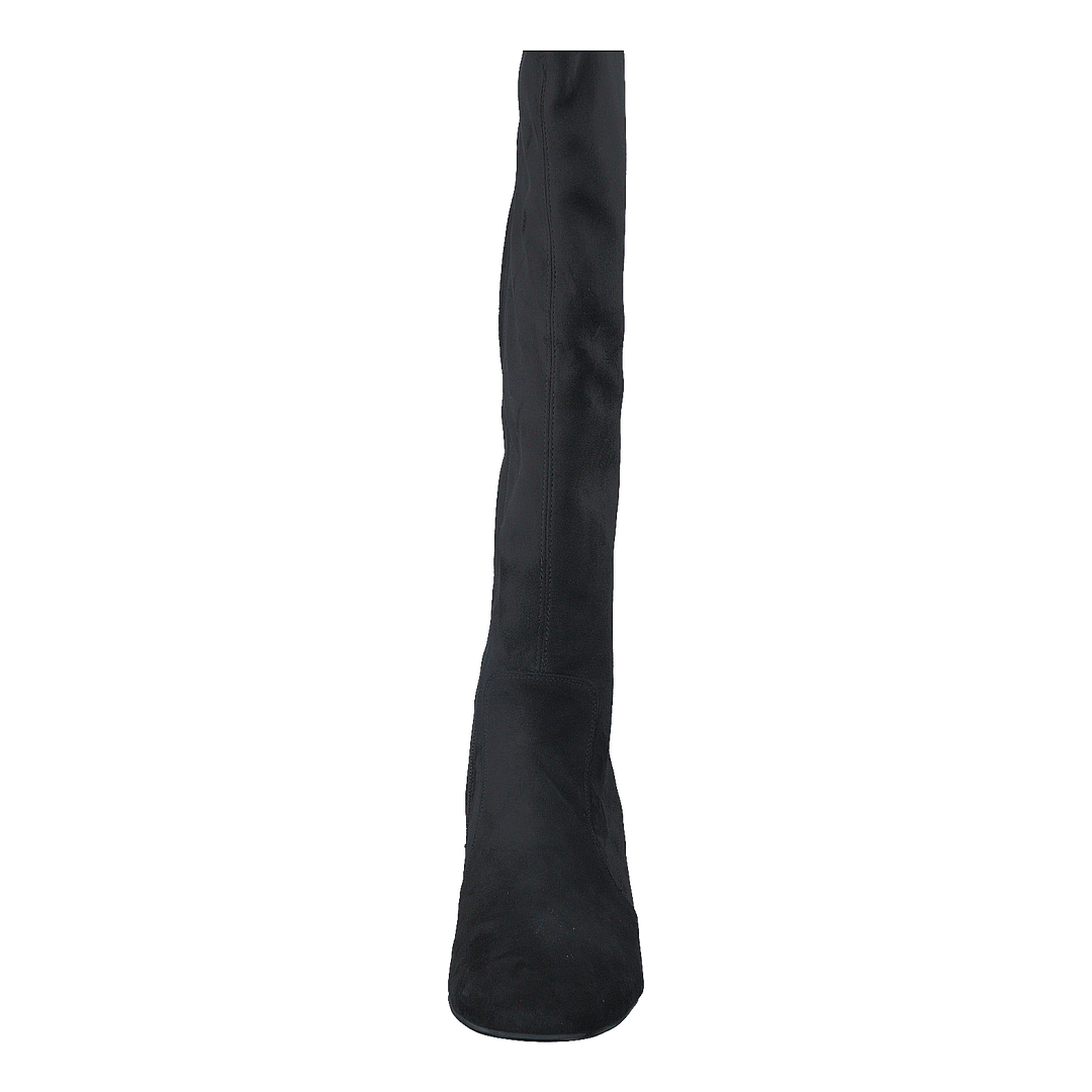 500 Black Suede Stretch Black