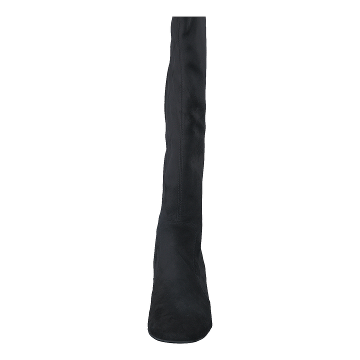 500 Black Suede Stretch Black