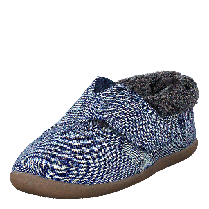 House Slipper Tiny Navy Chambray
