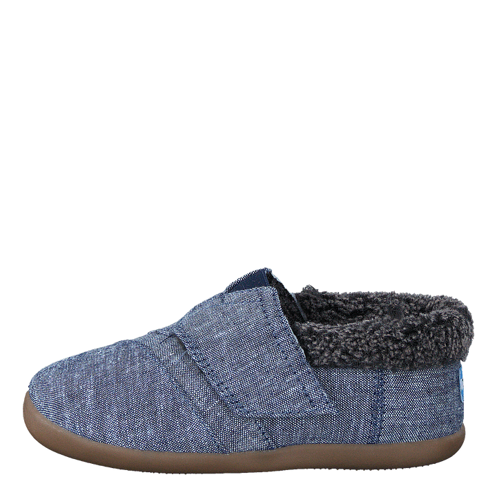 House Slipper Tiny Navy Chambray