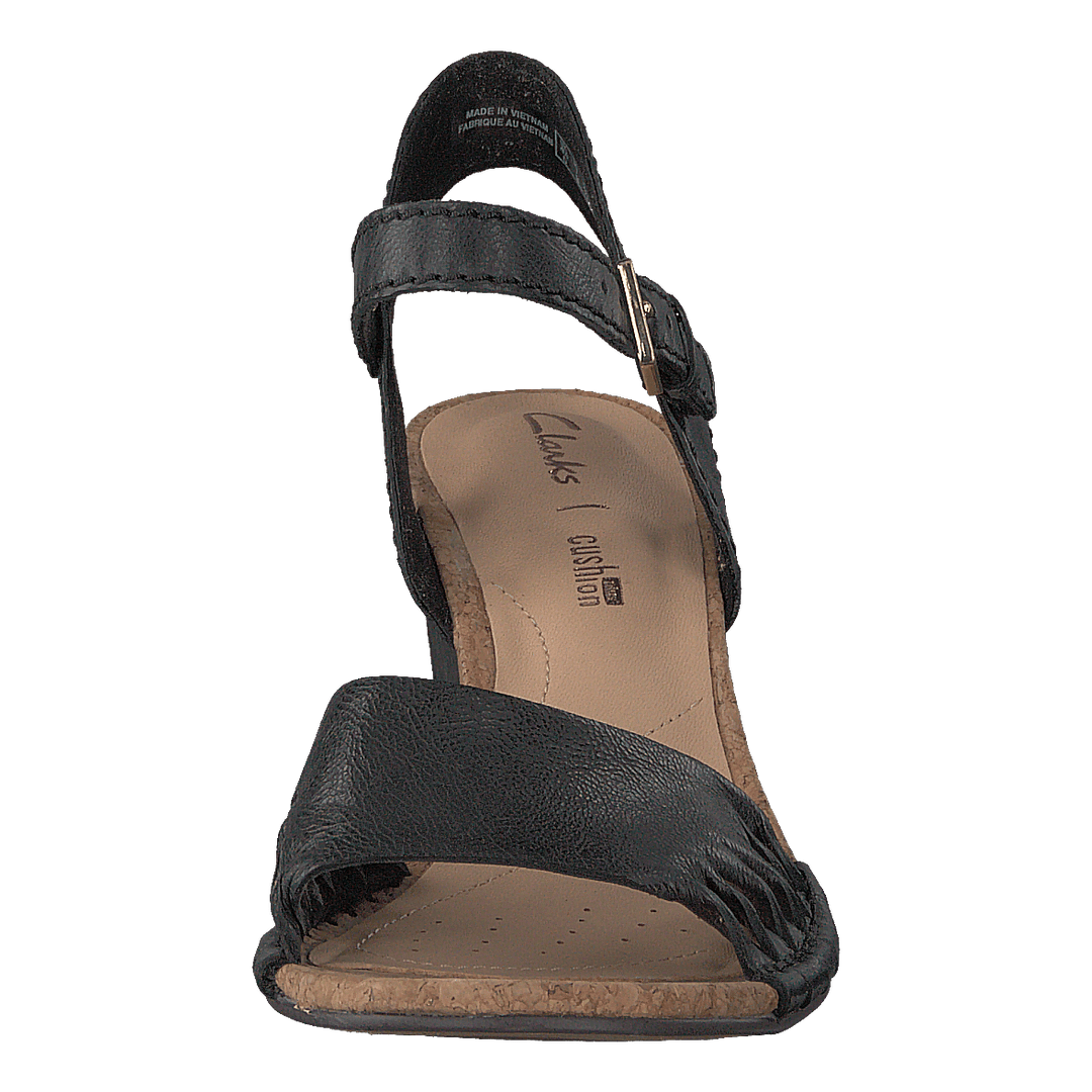 Spiced Poppy Black Leather