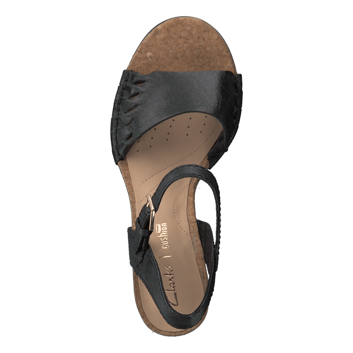 Spiced Poppy Black Leather