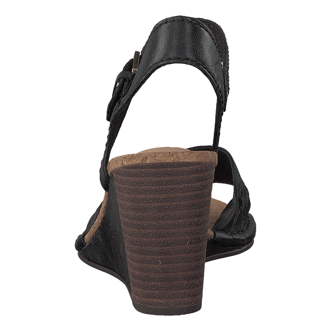 Spiced Poppy Black Leather