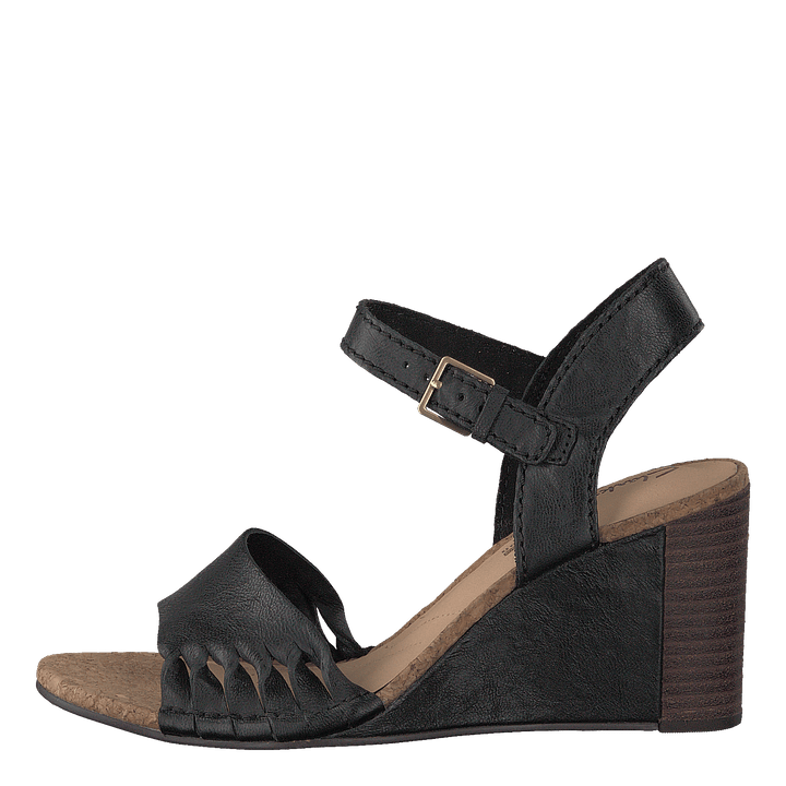 Spiced Poppy Black Leather