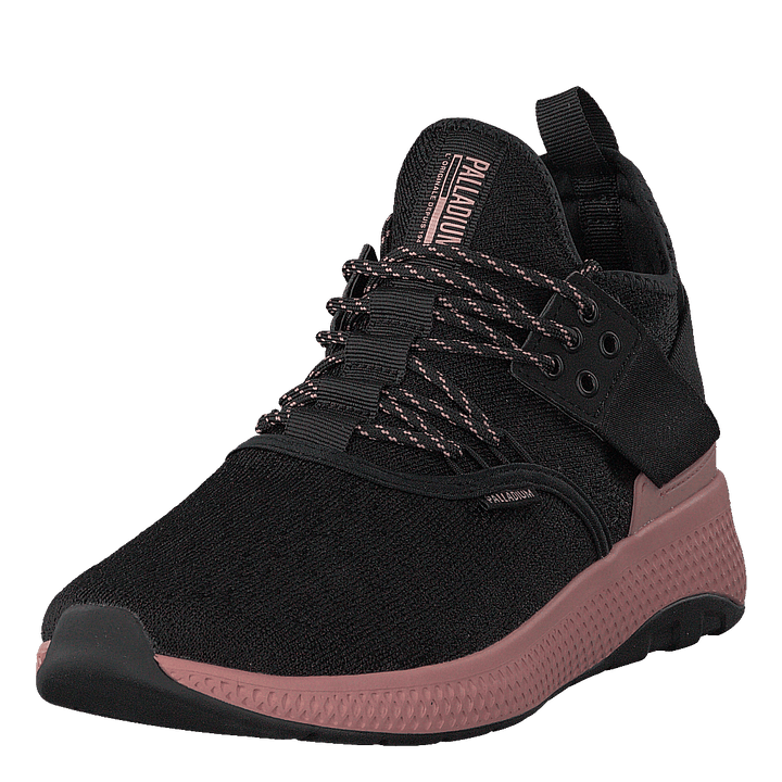 Ax_eon Lace Knit Black/Rose Tan - Heppo.com