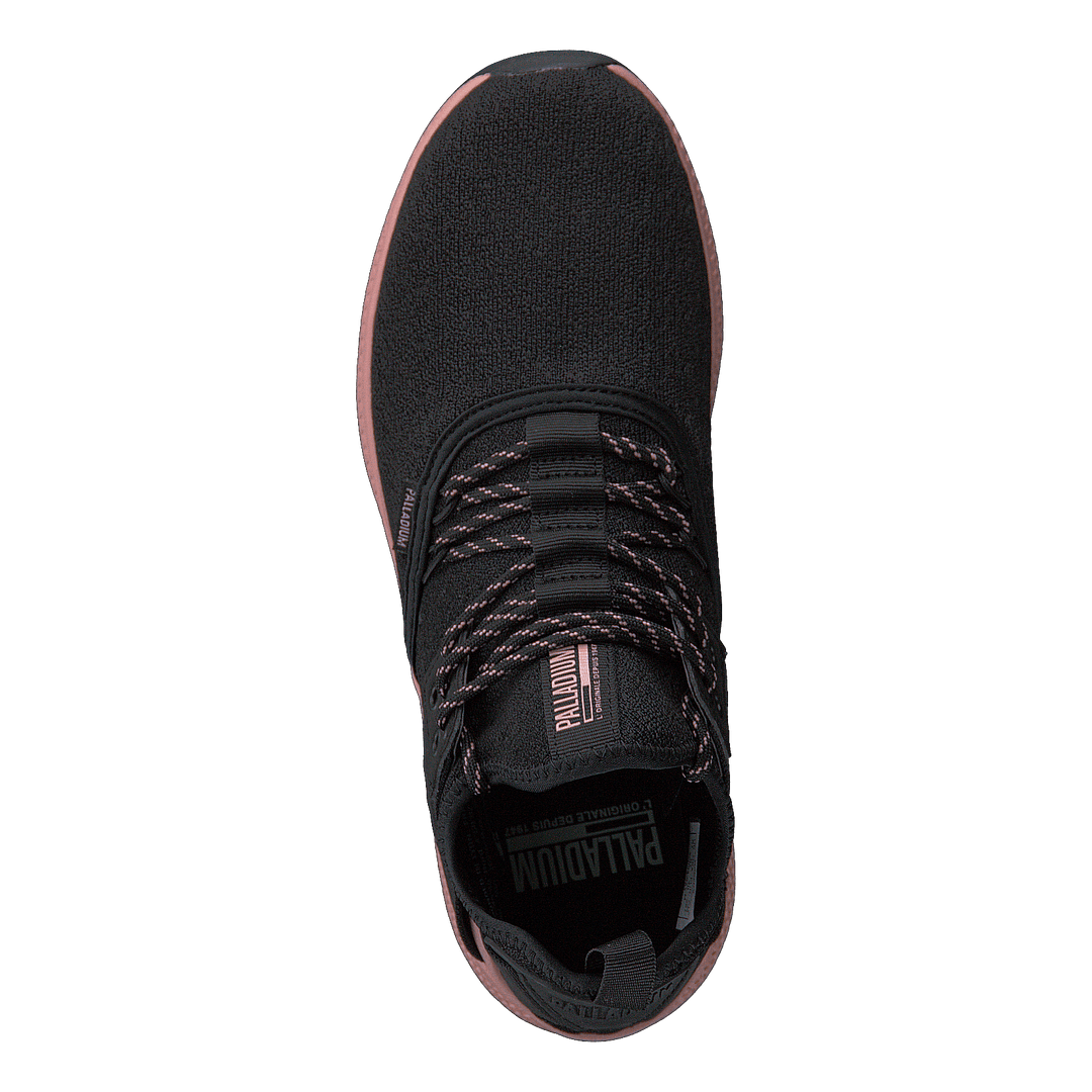 Ax_eon Lace Knit Black/Rose Tan - Heppo.com