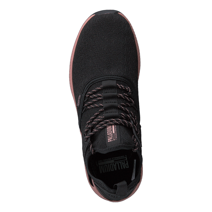 Ax_eon Lace Knit Black/Rose Tan - Heppo.com