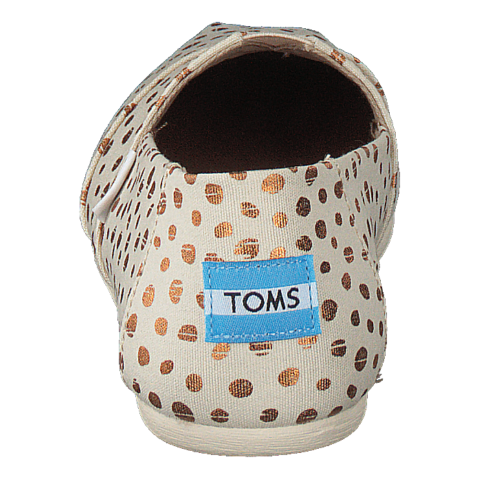 Alpargata Rose Gold/natural Canvas Dots