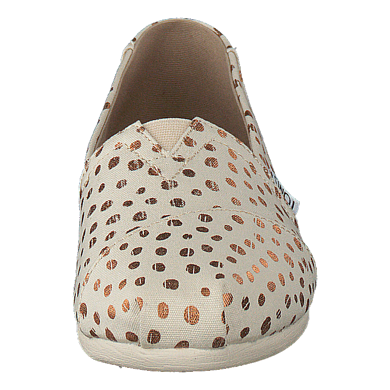Alpargata Rose Gold/natural Canvas Dots