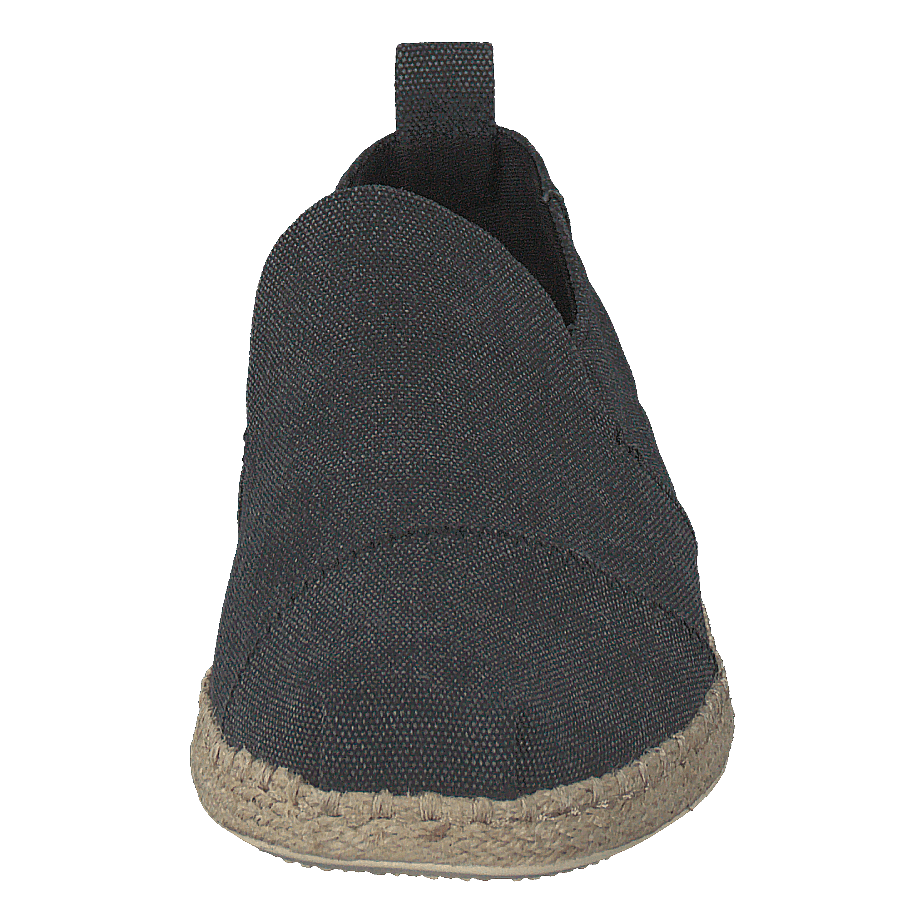 Deconstructed Alpargata Rope Black Washed Canvas/rope