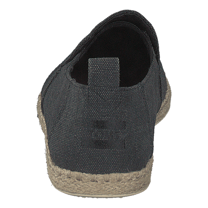 Deconstructed Alpargata Rope Black Washed Canvas/rope