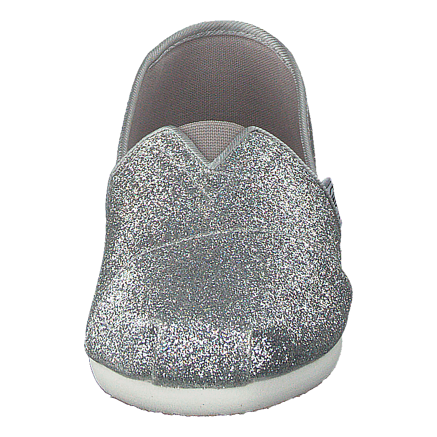 Alpargata Youth Silver Iridescent Glimmer