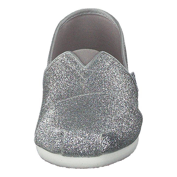 Alpargata Youth Silver Iridescent Glimmer
