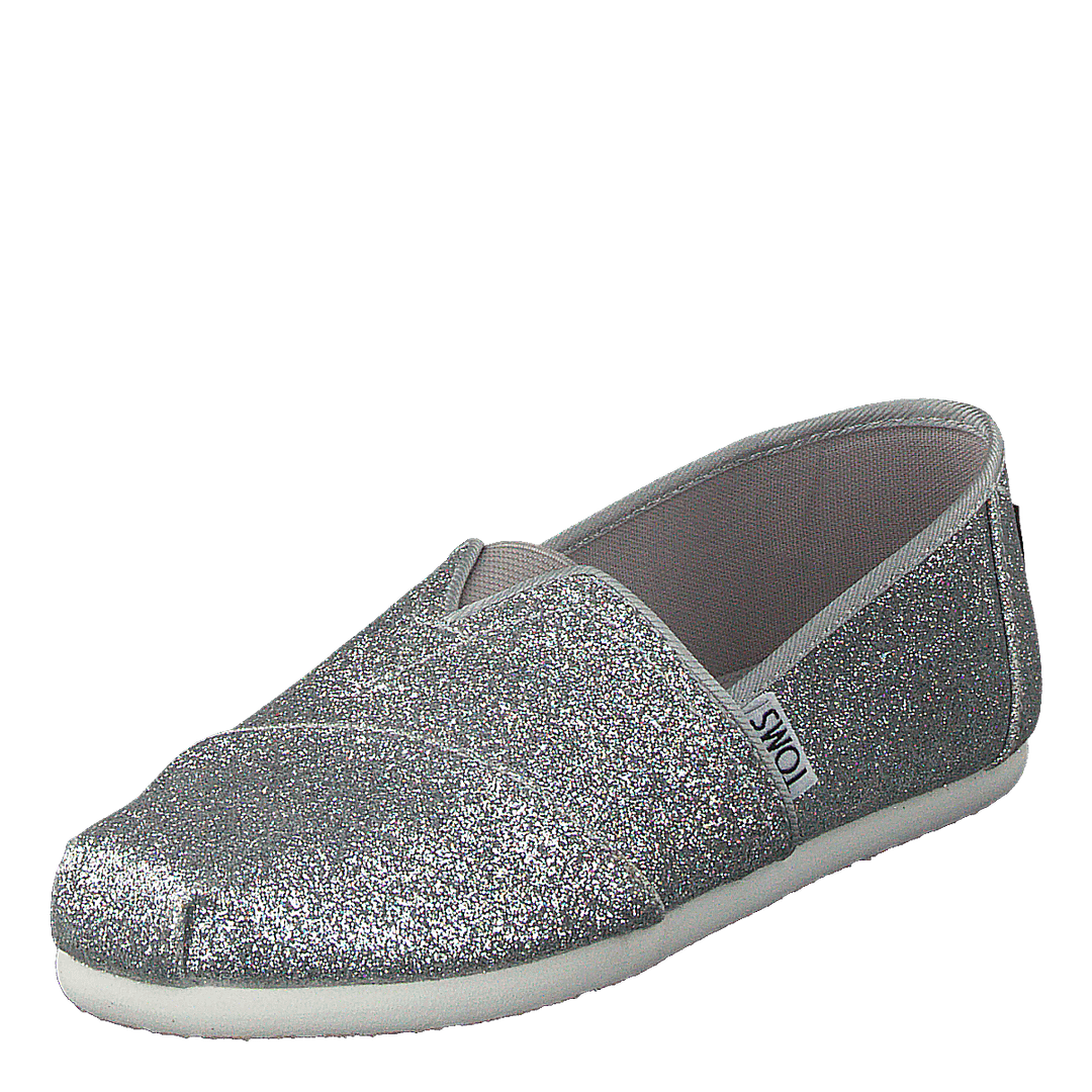 Alpargata Youth Silver Iridescent Glimmer