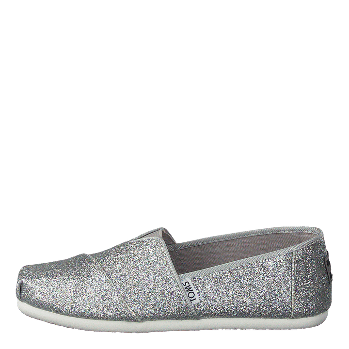 Alpargata Youth Silver Iridescent Glimmer
